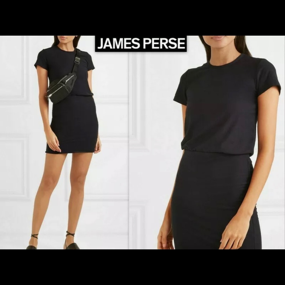 Blouson Navy T-Shirt Dress